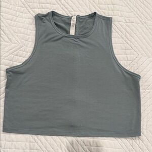 LuluGray Sleeveless Crop Top